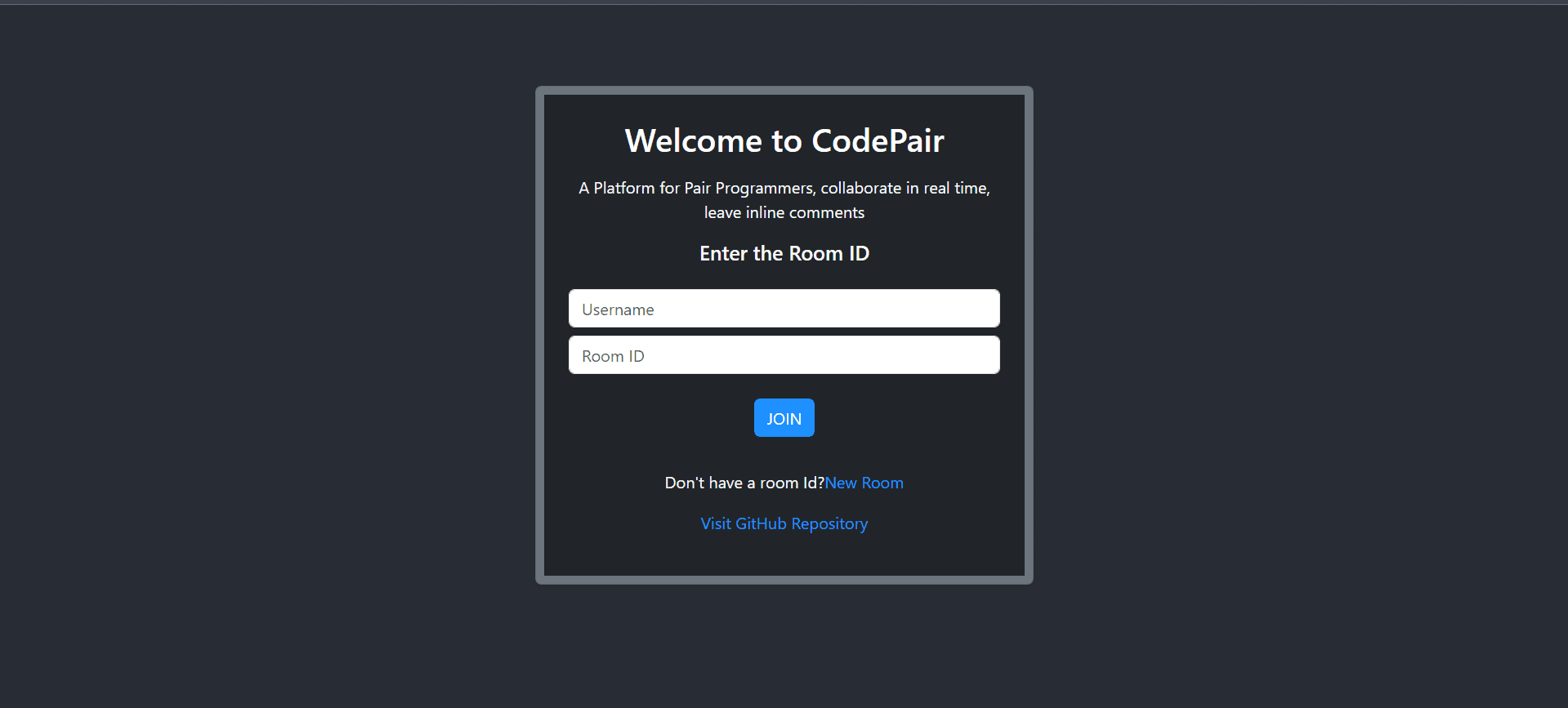 CodePair: Pair Programming Platform